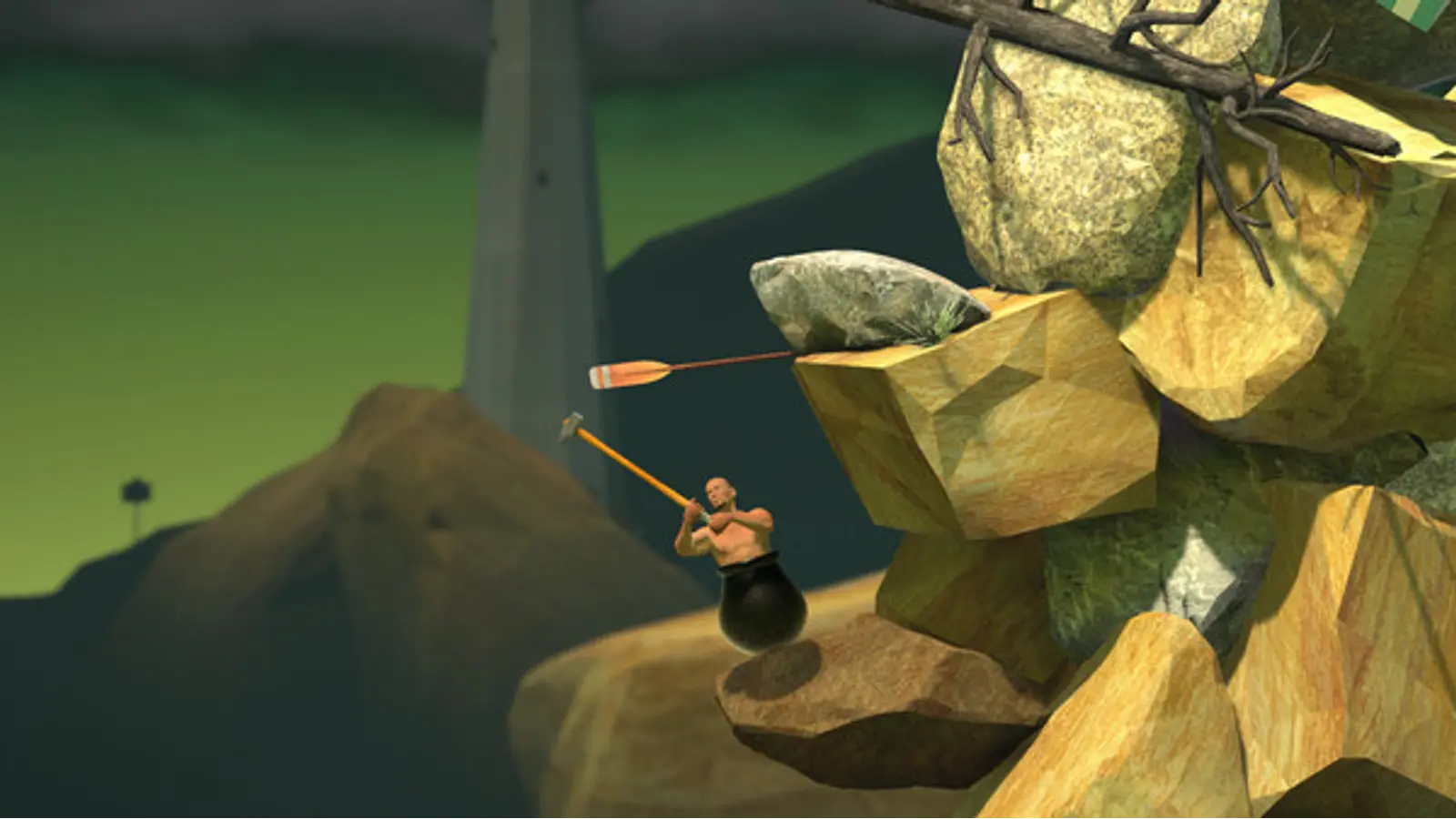 screenshot of:Getting Over It with Bennett Foddy