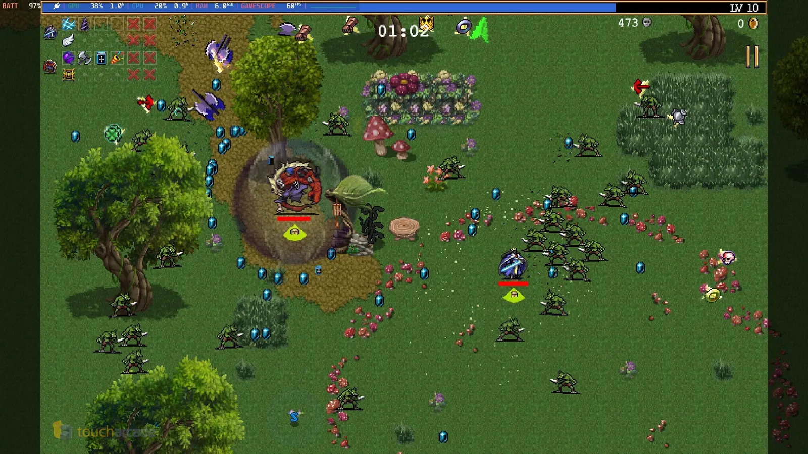screenshot of:Vampire Survivors