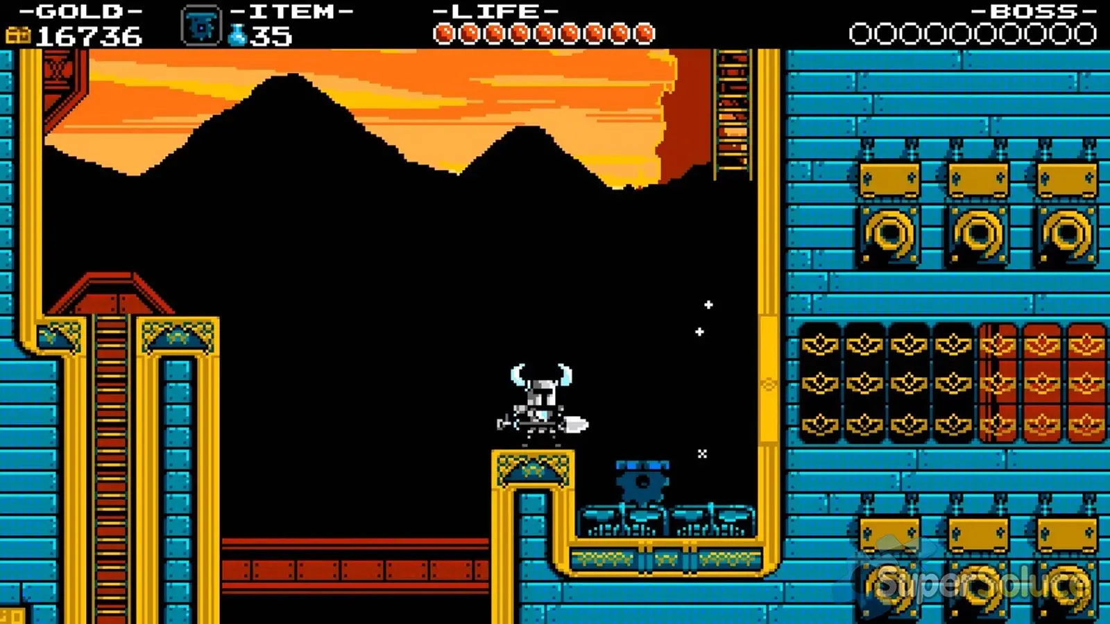 screenshot of:Shovel Knight